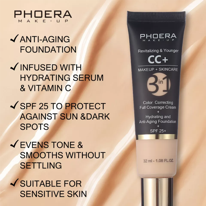 PHOERA CC+ Cream Foundation Combo