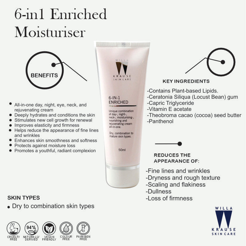 Willa Krause - 6 in 1 Enriched Moisturisers