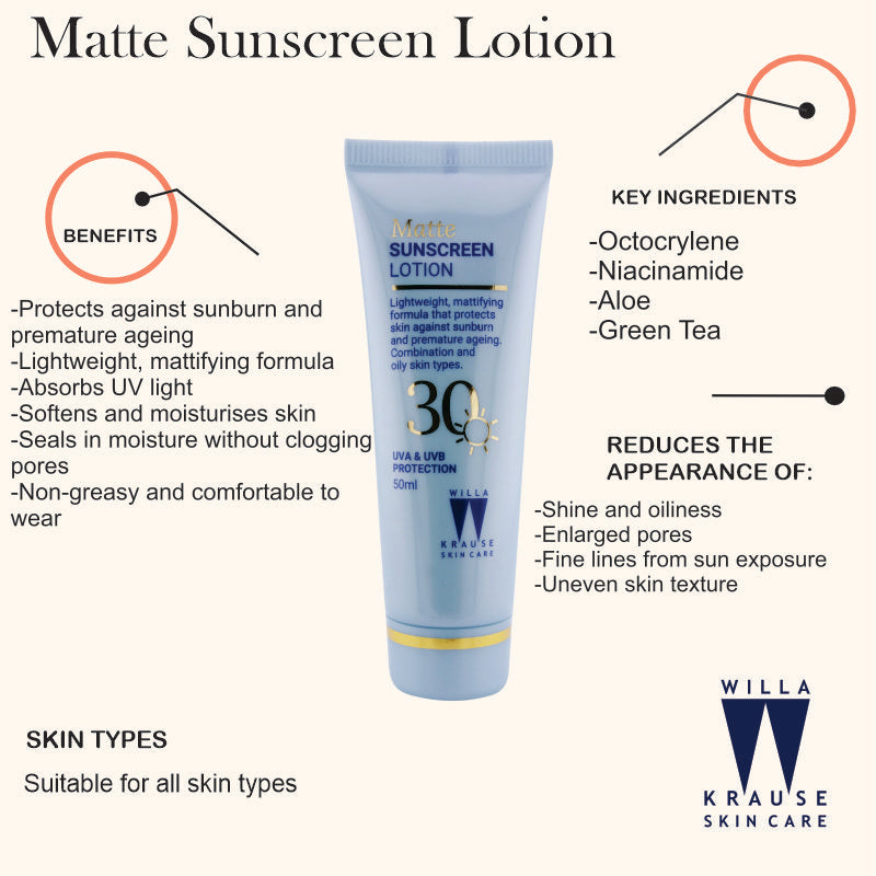 Willa Krause - Matt Sunscreen Lotion 50ml