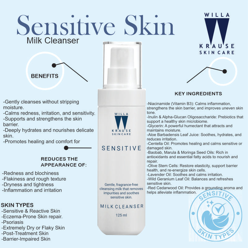 Willa Krause Sensitive Skin - Milk Cleanser 125ml