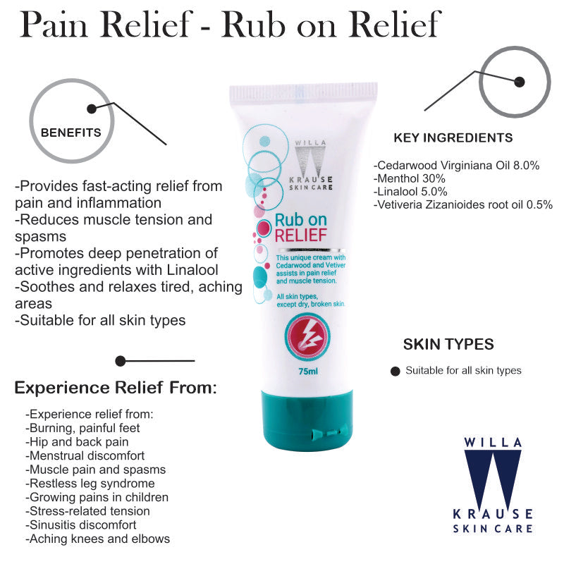 Willa Krause - Pain Relief - Rub on Relief 75ml