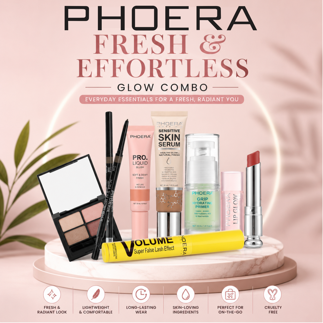 PHOERA Cosmetics Fresh & Effortless Glow Combo