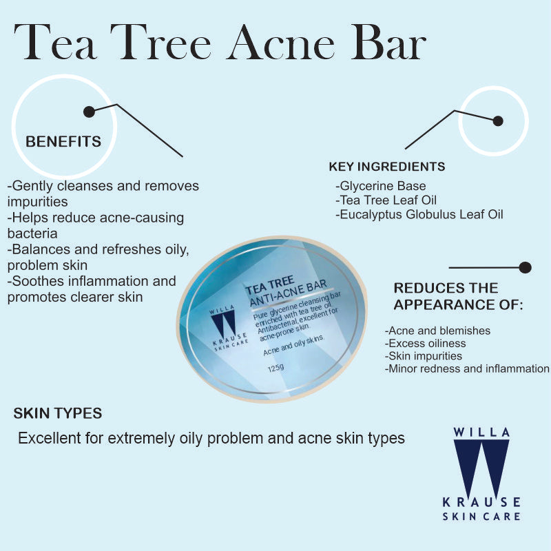 Willa Krause - Tea Tree Anti Acne Bar 125g