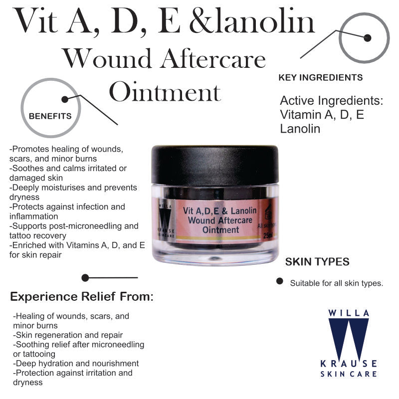 Willa Krause - Vit A,D,E Lanolin Wound Aftercare Ointment 25ml
