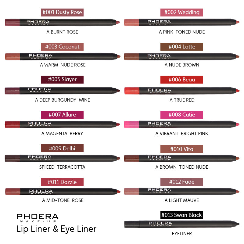 Matte Lip Liner & Eyeliner Kit