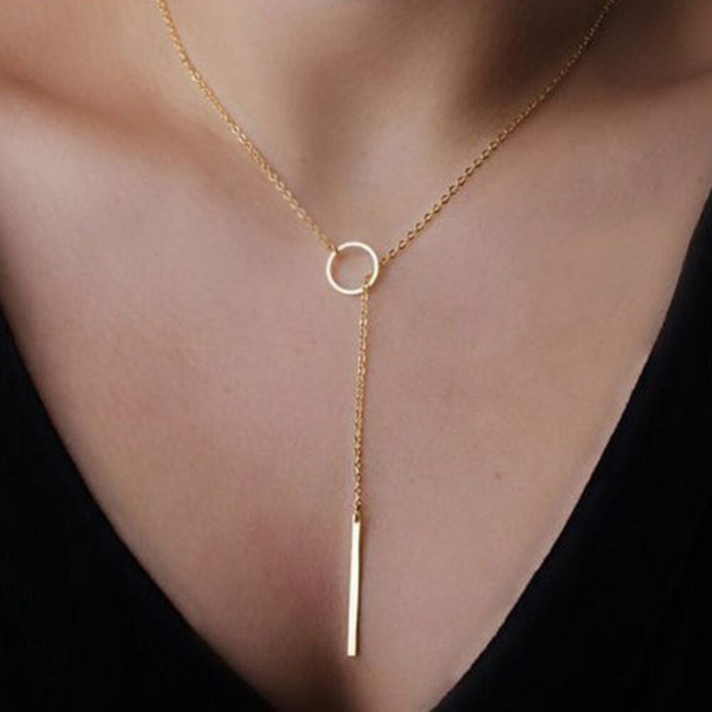 Open Ring and Bar Necklace